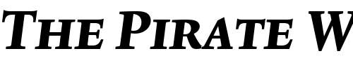 Font : Lexicon-No2-Italic-E-Exp Custom Text : The Pirate Way Test your own text here Click to download or to view this font on a tshirt that can be custom printed in Bali