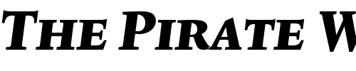 Font : Lexicon-No2-Italic-F-Exp Custom Text : The Pirate Way Test your own text here Click to download or to view this font on a tshirt that can be custom printed in Bali