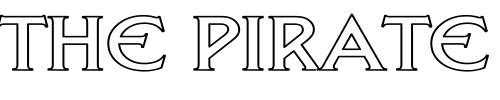 Font : Liberty-Hollow-Wd Custom Text : The Pirate Way Test your own text here Click to download or to view this font on a tshirt that can be custom printed in Bali