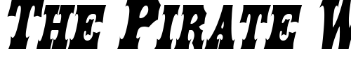Font : LibertySpikeCondensed-Oblique Custom Text : The Pirate Way Test your own text here Click to download or to view this font on a tshirt that can be custom printed in Bali
