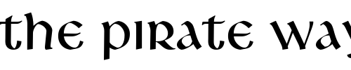 Font : Libra-BT Custom Text : The Pirate Way Test your own text here Click to download or to view this font on a tshirt that can be custom printed in Bali