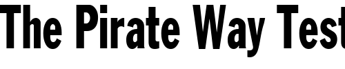 Font : LibraryGothicHeavyCondensed Custom Text : The Pirate Way Test your own text here Click to download or to view this font on a tshirt that can be custom printed in Bali