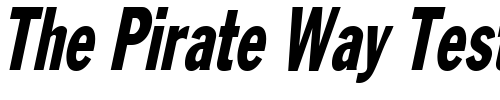 Font : LibraryGothicHeavyCondensed-Italic Custom Text : The Pirate Way Test your own text here Click to download or to view this font on a tshirt that can be custom printed in Bali