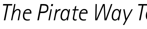 Font : Libre-SansSerif-Light-SSi-Light-Italic Custom Text : The Pirate Way Test your own text here Click to download or to view this font on a tshirt that can be custom printed in Bali