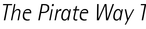 Font : Libre-SemiSans-Light-SSi-Light-Italic Custom Text : The Pirate Way Test your own text here Click to download or to view this font on a tshirt that can be custom printed in Bali