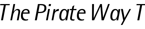 Font : LibreSemiSansLightSSK-Italic Custom Text : The Pirate Way Test your own text here Click to download or to view this font on a tshirt that can be custom printed in Bali