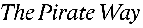 Font : Lido-STF-CE-Italic Custom Text : The Pirate Way Test your own text here Click to download or to view this font on a tshirt that can be custom printed in Bali