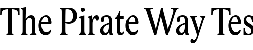 Font : Lido-STF-Cond Custom Text : The Pirate Way Test your own text here Click to download or to view this font on a tshirt that can be custom printed in Bali