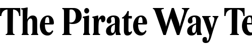 Font : Lido-STF-Cond-CE-Bold Custom Text : The Pirate Way Test your own text here Click to download or to view this font on a tshirt that can be custom printed in Bali