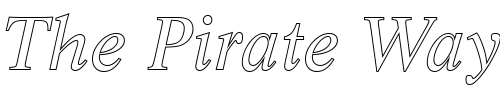 Font : LifeTRegItaOu1 Custom Text : The Pirate Way Test your own text here Click to download or to view this font on a tshirt that can be custom printed in Bali