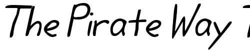 Font : Lifetime-BoldOblique Custom Text : The Pirate Way Test your own text here Click to download or to view this font on a tshirt that can be custom printed in Bali