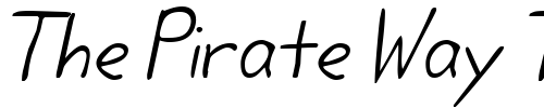 Font : Lifetime-Oblique Custom Text : The Pirate Way Test your own text here Click to download or to view this font on a tshirt that can be custom printed in Bali