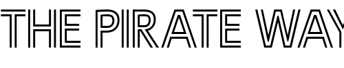 Font : Ligurino-Outline Custom Text : The Pirate Way Test your own text here Click to download or to view this font on a tshirt that can be custom printed in Bali