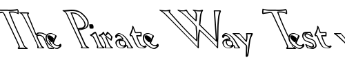 Font : Lil-Hvy-Hollow-Light Custom Text : The Pirate Way Test your own text here Click to download or to view this font on a tshirt that can be custom printed in Bali