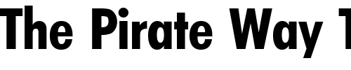 Font : Limerick-DemiBoldCond Custom Text : The Pirate Way Test your own text here Click to download or to view this font on a tshirt that can be custom printed in Bali