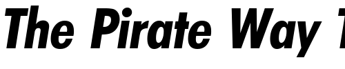 Font : Limerick-DemiBoldCondIta Custom Text : The Pirate Way Test your own text here Click to download or to view this font on a tshirt that can be custom printed in Bali
