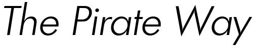 Font : Limerick-LightIta Custom Text : The Pirate Way Test your own text here Click to download or to view this font on a tshirt that can be custom printed in Bali