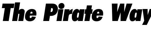 Font : LimerickCond-Serial-Heavy-RegularItalic Custom Text : The Pirate Way Test your own text here Click to download or to view this font on a tshirt that can be custom printed in Bali