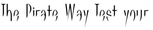 Font : Linotype-Flamingo Custom Text : The Pirate Way Test your own text here Click to download or to view this font on a tshirt that can be custom printed in Bali