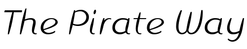 Font : Linotype-Inagur-Light-Italic Custom Text : The Pirate Way Test your own text here Click to download or to view this font on a tshirt that can be custom printed in Bali