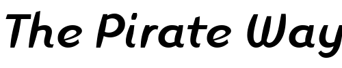 Font : Linotype-Inagur-Medium-Italic Custom Text : The Pirate Way Test your own text here Click to download or to view this font on a tshirt that can be custom printed in Bali