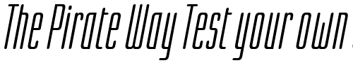Font : Linotype-Lichtwerk-Italic Custom Text : The Pirate Way Test your own text here Click to download or to view this font on a tshirt that can be custom printed in Bali