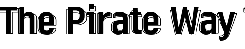 Font : Linotype-Ordinar-Double Custom Text : The Pirate Way Test your own text here Click to download or to view this font on a tshirt that can be custom printed in Bali
