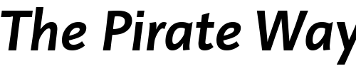 Font : Linotype-Projekt-Bold-Italic Custom Text : The Pirate Way Test your own text here Click to download or to view this font on a tshirt that can be custom printed in Bali