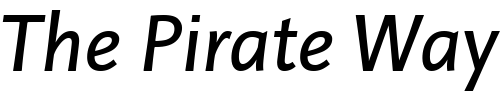 Font : Linotype-Projekt-Italic Custom Text : The Pirate Way Test your own text here Click to download or to view this font on a tshirt that can be custom printed in Bali