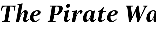 Font : Linotype-Really-Demi-Bold-Italic Custom Text : The Pirate Way Test your own text here Click to download or to view this font on a tshirt that can be custom printed in Bali