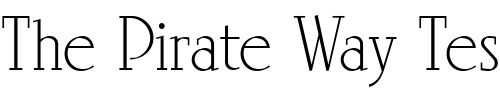 Font : Linotype-Rowena-Light Custom Text : The Pirate Way Test your own text here Click to download or to view this font on a tshirt that can be custom printed in Bali