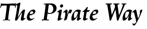 Font : Linotype-Trajanus-BoldItalic Custom Text : The Pirate Way Test your own text here Click to download or to view this font on a tshirt that can be custom printed in Bali