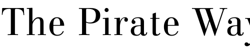Font : LinotypeGianotten-Light Custom Text : The Pirate Way Test your own text here Click to download or to view this font on a tshirt that can be custom printed in Bali