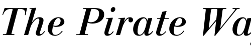 Font : LinotypeGianotten-MediumItalic Custom Text : The Pirate Way Test your own text here Click to download or to view this font on a tshirt that can be custom printed in Bali