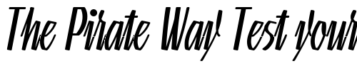 Font : LinotypeGneisenauette-Light Custom Text : The Pirate Way Test your own text here Click to download or to view this font on a tshirt that can be custom printed in Bali