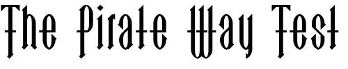 Font : LinotypeGoTekk-Black Custom Text : The Pirate Way Test your own text here Click to download or to view this font on a tshirt that can be custom printed in Bali