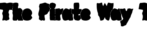 Font : LinotypeMega-Out Custom Text : The Pirate Way Test your own text here Click to download or to view this font on a tshirt that can be custom printed in Bali