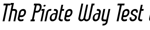 Font : LinotypeMethod-LightOblique Custom Text : The Pirate Way Test your own text here Click to download or to view this font on a tshirt that can be custom printed in Bali