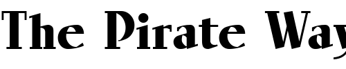 Font : LinotypeRowena-Black Custom Text : The Pirate Way Test your own text here Click to download or to view this font on a tshirt that can be custom printed in Bali