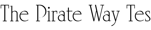 Font : LinotypeRowena-Light Custom Text : The Pirate Way Test your own text here Click to download or to view this font on a tshirt that can be custom printed in Bali