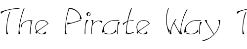 Font : LinotypeSalamander-Regular Custom Text : The Pirate Way Test your own text here Click to download or to view this font on a tshirt that can be custom printed in Bali