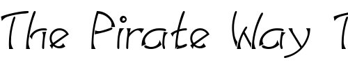 Font : LinotypeSalamander-SemiBold Custom Text : The Pirate Way Test your own text here Click to download or to view this font on a tshirt that can be custom printed in Bali