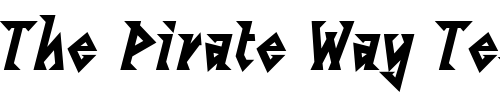 Font : LinotypeSunburstWest-Heavy Custom Text : The Pirate Way Test your own text here Click to download or to view this font on a tshirt that can be custom printed in Bali