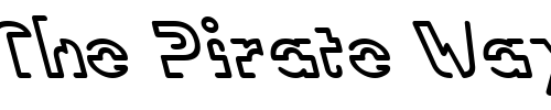 Font : LinotypeVision-Back Custom Text : The Pirate Way Test your own text here Click to download or to view this font on a tshirt that can be custom printed in Bali