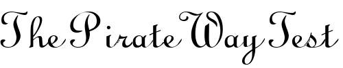 Font : LinusScript-Regular Custom Text : The Pirate Way Test your own text here Click to download or to view this font on a tshirt that can be custom printed in Bali