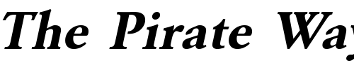 Font : LionelBecker-Bold-Italic Custom Text : The Pirate Way Test your own text here Click to download or to view this font on a tshirt that can be custom printed in Bali