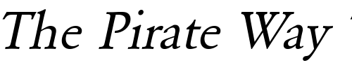 Font : LionelBecker-Italic Custom Text : The Pirate Way Test your own text here Click to download or to view this font on a tshirt that can be custom printed in Bali
