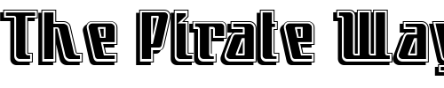 Font : LittleDeuceCoupe Custom Text : The Pirate Way Test your own text here Click to download or to view this font on a tshirt that can be custom printed in Bali