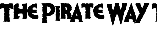 Font : Living-Dead-2-DEMO Custom Text : The Pirate Way Test your own text here Click to download or to view this font on a tshirt that can be custom printed in Bali