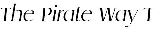 Font : Llewelyn-Light-SF-Italic Custom Text : The Pirate Way Test your own text here Click to download or to view this font on a tshirt that can be custom printed in Bali